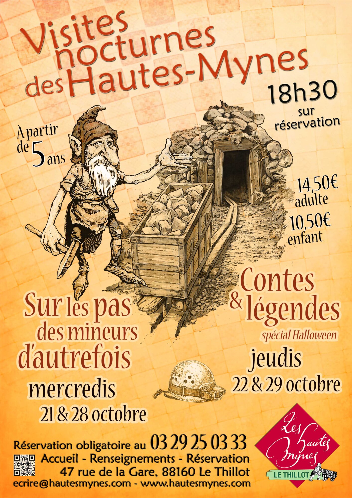 LES HAUTES MYNES AFFICHE NOCTURNE AUTOMNE 2026 1 | Les Hautes-Mynes Visites nocturnes Remiremont 0